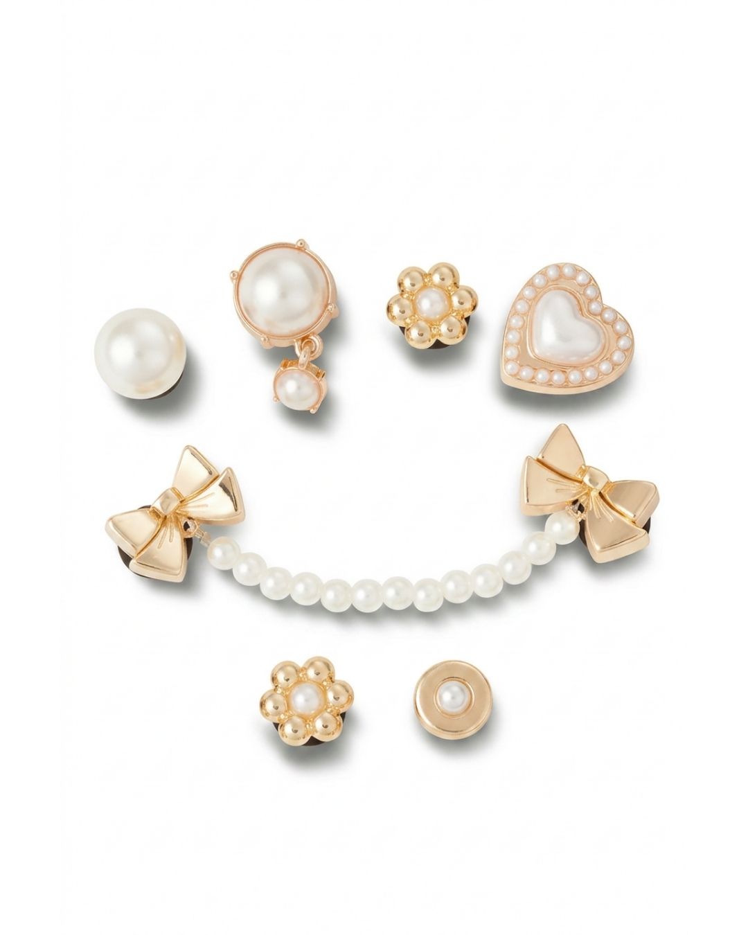 Pearly Gold 5 Pack of Jibbitz™ charms